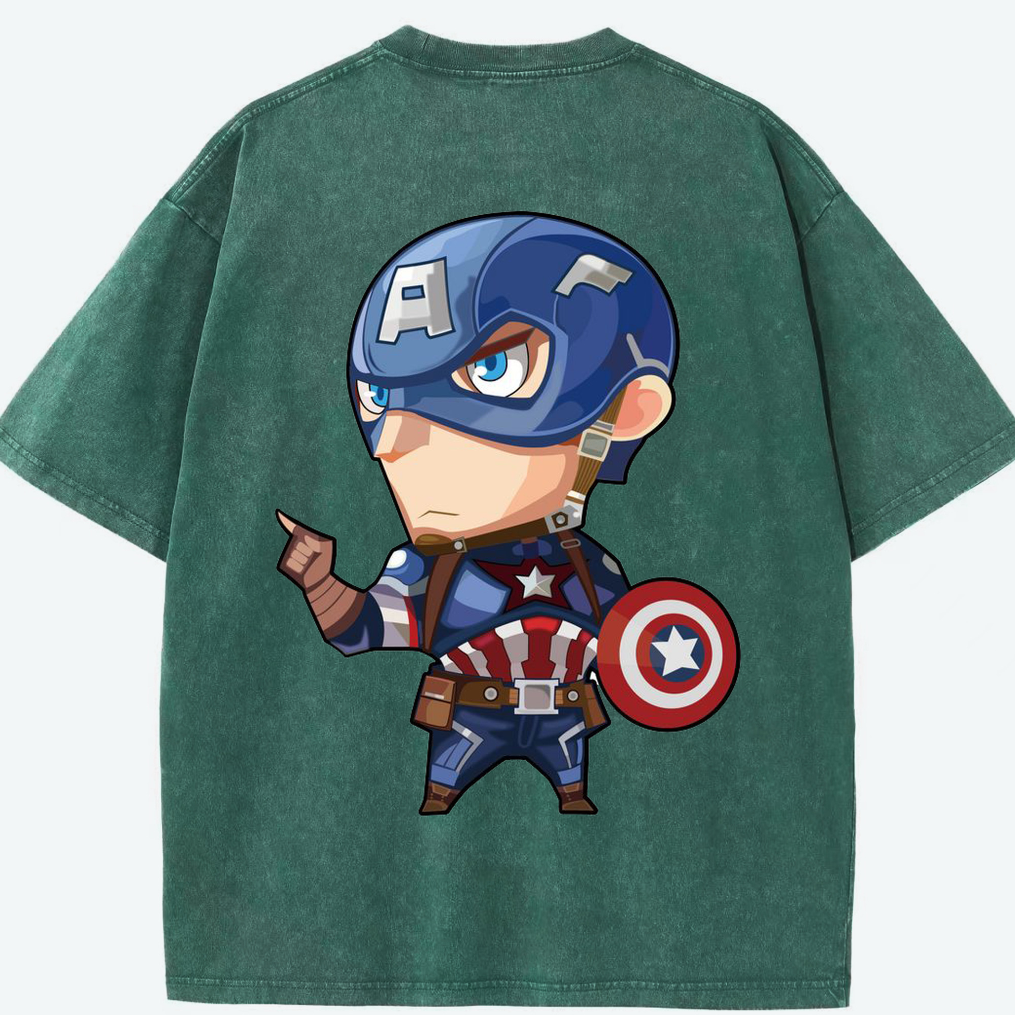 （画像用） アベンジャーズ The Avengers 綿100% ヴィンテージ風 半袖Tシャツ（背面プリント）
